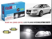 AUDİ A4 (2002-2012) LED Plaka Aydınlatma Ampul Seti FEMEX Parlak Beyaz - 1