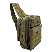 Taktikal TK1005 Bodybag 20 LT Taktic Çapraz Sırt Çantası Kahve thumbnail 2