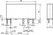 HF41F Dc 24v 6a Yassı Röle 5pin 24-ZS - 2