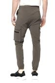 Erkek Paraşüt Kumaş Kargo Cepli Paçası Lastikli Spor Jogger Pantolon - 9