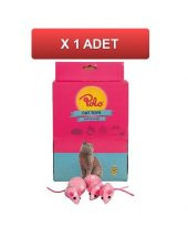 Polo Beyaz Benli Pembe Fare veya Top Oyuncak 4Cm ( 1 adet ) - 1