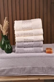 Özdilek Elissa 6 Lı Havlu Gri Krem - 1