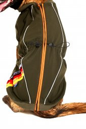 Doxy Büyük Irk Su Geçirmez Fermuarlı Köpek Montu  Lacivert 70 Cm - 4