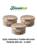 ÜÇEL KAKAOLU TAHİN HELVASI 830 GR TENEKE - 3 ADET - 1
