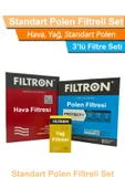 Mercedes E200 Kompressor W211 Filtron Filtre Bakım Seti 2003-2009 Hava+Yağ+Standart Polen - 1