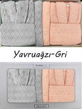 Özdilek Bornoz Takımı Diamond Aile Seti Bornoz Takımı - 5