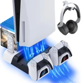 Hepu TP5-1511 PS5 Şarj ve Soğutucu Stand | DualSense Uyumlu Hızlı Şarj İstasyonu - 2