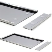 Dikdörtgen Krom Plakalık Araba Plaka Altlığı 30x16cm thumbnail 3