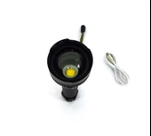 TELESKOPİK PROFORSYONEL EL FENERİ - LAZER LED SİSTEMLİ - CREE XHP - 4