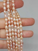 İnci Dizi Pembe Royal Quality 5*6mm (53340) thumbnail 4