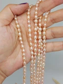 İnci Dizi Pembe Royal Quality 5*6mm (53340) thumbnail 1