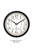SİYAH LATİN RAKAM DUVAR SAATİ 35 CM - 3