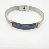 Gümüş Renk Erkek Bileklik - 2