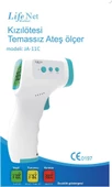Temassız Ateş Ölçer Kızıl Ötesi Vücut ve Alından Termometre 11c - 6