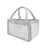 BabyJem Keçe Anne Bebek Bakım Çantası 772 Gri Çiçek thumbnail 1