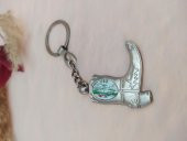 Metal Anahtarlık Türk Bayraklı Kemer Yazılı  Çizme Görünümlü - 2