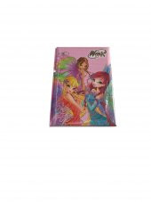 WINX SERT KAPAK 14*20 80 YAPRAK  ÇİZGİLİ HATIRA  DEFTER - 1