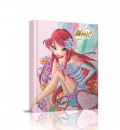 WINX SERT KAPAK 14*20 80 YAPRAK  ÇİZGİLİ HATIRA  DEFTER - 2