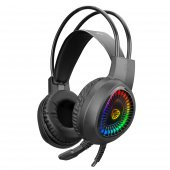 KULAKLIK HYTECH HY-G3 EAGLE SİYAH 7.1 USB SURROUND RGB LEDLİ GAMİNG OYUNCU MİKRAFONLU KULA - 1