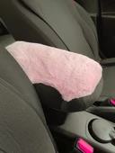 Yumuşak Peluş Kol Dayama Kolçak Minderi Pudra Pembe - 3