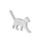 3D Baskı Hareket Edebilen Oyuncak Kedi Model 01 - 3