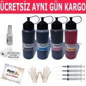 BROTHER LC565 LC569 LC3717 LC3719 4X500ML MUADİL MÜREKKEP SETİ DURUINK 4 RENK  KARTUŞ DOLUM MÜREKKEBİ thumbnail 1