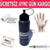 BROTHER LC565 LC569 LC3717 LC3719 500ML SİYAH MUADİL MÜREKKEP DURUINK HEDİYELİ KARTUŞ DOLUM MÜREKKEBİ thumbnail 1