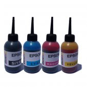 EPSON L100 L110 L300 4X100ML MUADİL MÜREKKEP SETİ DURUINK 4 RENK  KARTUŞ DOLUM MÜREKKEBİ thumbnail 2