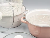 Bonera 22cm Emaye Cam Kapaklı Kızartma Tenceresi - 8