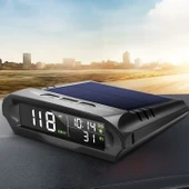 HyMark Evrensel GPS Hız Göstergesi Araç Güneş Enerjili Hız Ölçer S98 HUD Ekranı - 1