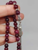 Lal (Granat) (Garnet) Taşı Tesbih 33Lük 6mm (42235) thumbnail 4