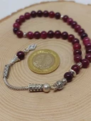 Lal (Granat) (Garnet) Taşı Tesbih 33Lük 6mm (42235) thumbnail 5