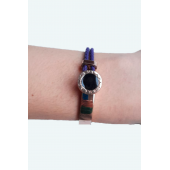 Gold Zirkon Siyah Yuvarlak Bileklik thumbnail 5