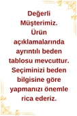 Kendinden Fitilli Yan Çizgili Tunik Kazak Kahverengi - 5