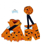 Bebek/Çocuk Turuncu Bambam Moloztaş Kostümü - 1