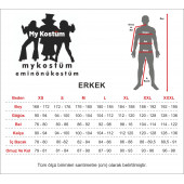 Beyaz Kırmızı Romalı Sezar Yetişkin Kostümü - 2
