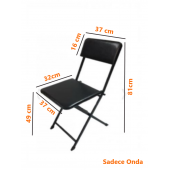Katlanabilir Sandalye Gri Desenli - 1