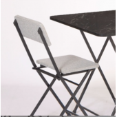 Katlanabilir Sandalye Gri Desenli - 4