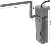 Sobo Akvaryum İç Filtre 5W 500 Lt/Saat WP-320F - 2