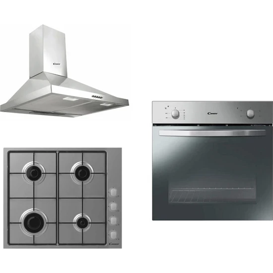 Candy Hoover Inox 3'lü Ankastre Set - 1