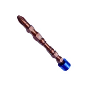 Elka S2 Çeliği Çift Yönlü Mıknatıslı Yıldız Bits Uç-Ucu PH2x65mm thumbnail 1