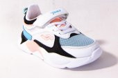 JUMP 24931 BEYAZ SİYAH PEMBE GÜNLÜK KIZ ÇOCUK SPOR AYAKKABI - 1