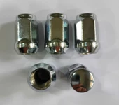 Bijon Somunu Krom Kaplı M14x1.5 - Aa 19mm Boy 35 Mm, 5adet Somun thumbnail 3