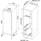 FRANKE BUZDOLABI Ankastre FSDF 330 NR ENF V A+ - 2