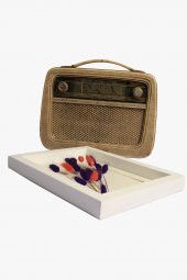 Pamuk Otu Kuru Çiçek El Yapımı 3D Tekli Çerçeve Tablo 26x20x2,5 - 2
