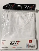 Tutku Elit Erkek Sıfır Yaka Likralı Kısa Kol Fanila Atlet 1301 - 3 Adet  XL Siyah thumbnail 3