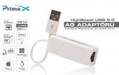 PrimeX PX-2120 Usb 2.0 To RJ45 Ethernet Çevirici (Win10 Tak Çalıştır) - 3