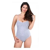 3 Adet TUTKU 0148 Likralı İp Askılı Çıtçıtlı Body  Siyah Battal thumbnail 5