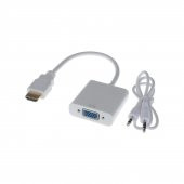 KABLO HDMI TO VGA CONCORD C-554 HDMI TO VGA AUX CABLE SES GİRİŞLİ - 3