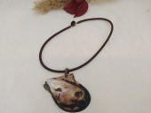 Kolye Midye Kabuğundan Ayarlanabilir Yerli kabile kolyesi - 1